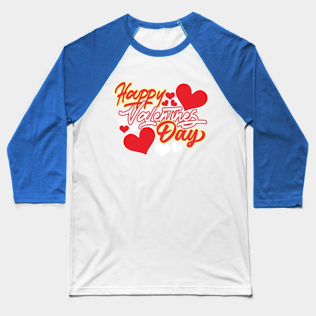 Happy Valentines Day 2022 Baseball T-Shirt by RelianceDesign